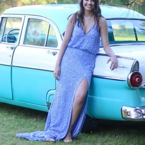 Sherri Hill - Style 52452 - Size 10 - Periwinkle